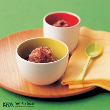 식혜 팥빙수