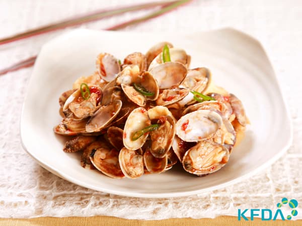 바지락수제비볶음