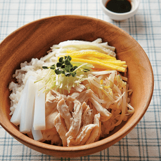 닭가슴살청포묵비빔밥