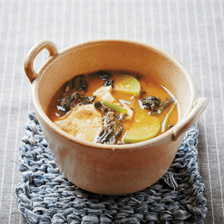 산나물된장찌개